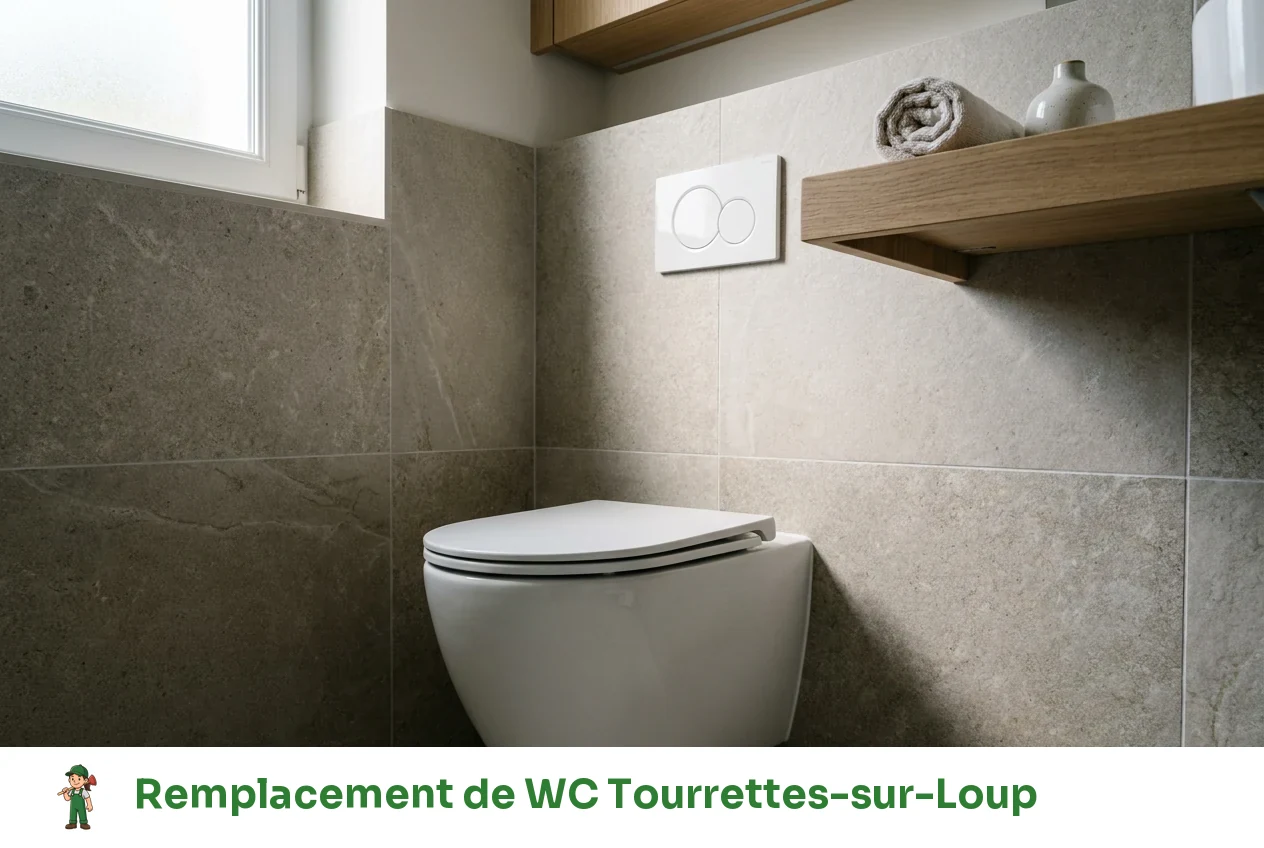 Remplacement de WC à Tourrettes-sur-Loup