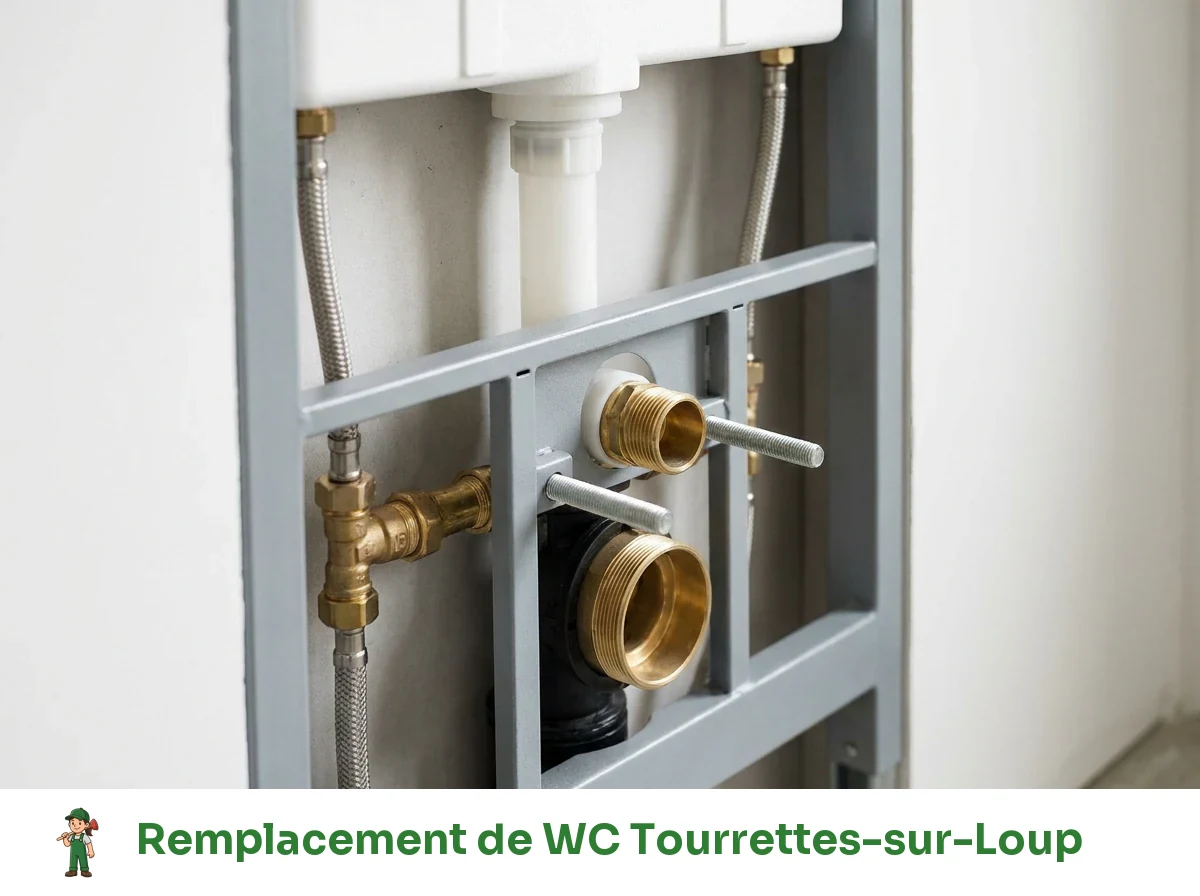 Remplacement de WC à Tourrettes-sur-Loup