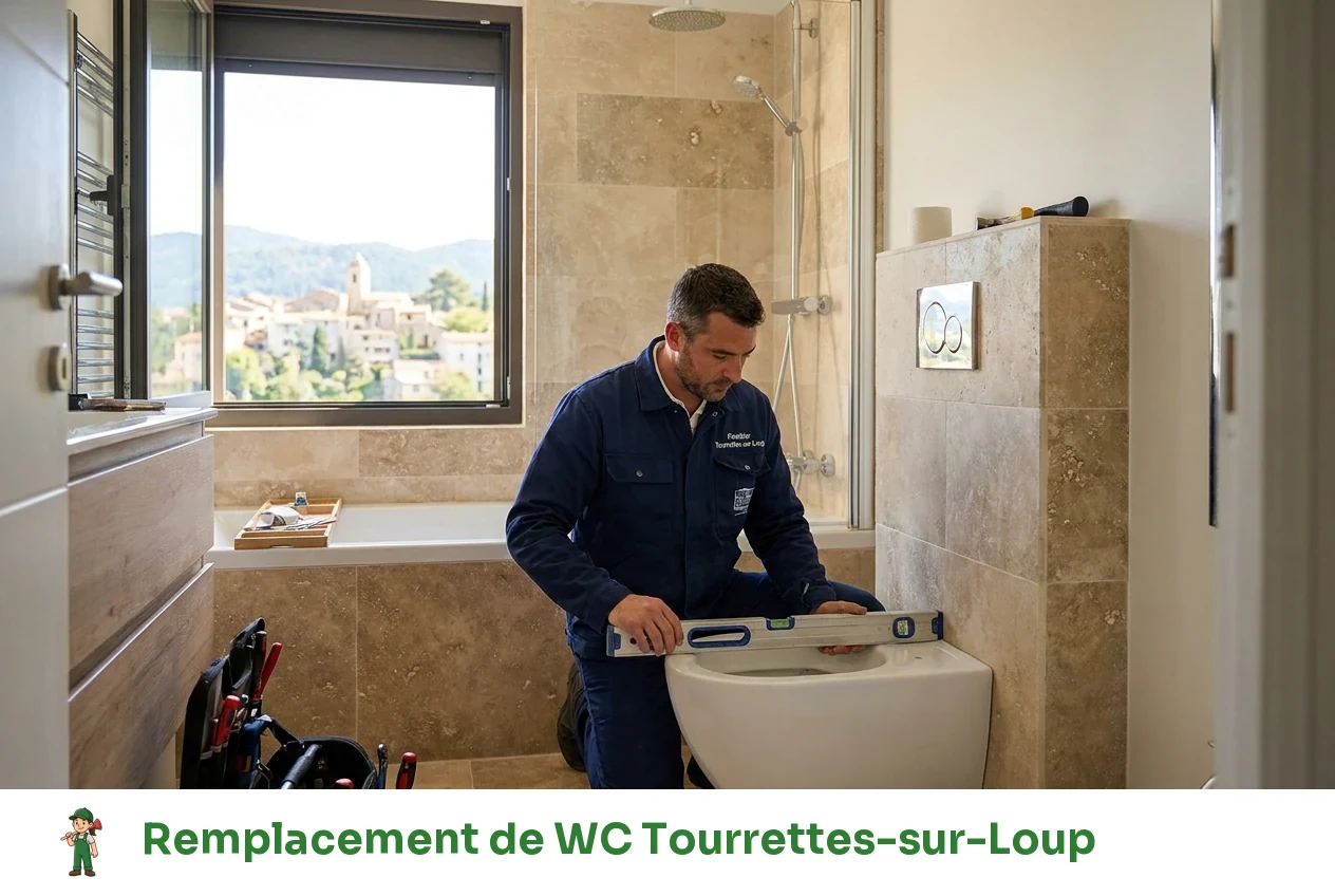 Remplacement de WC à Tourrettes-sur-Loup